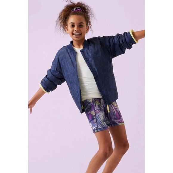 NEW Athleta Girl Simone Biles Convertible Jacket XL (14) Navy Blue NWT $99 MSRP - Picture 2 of 16